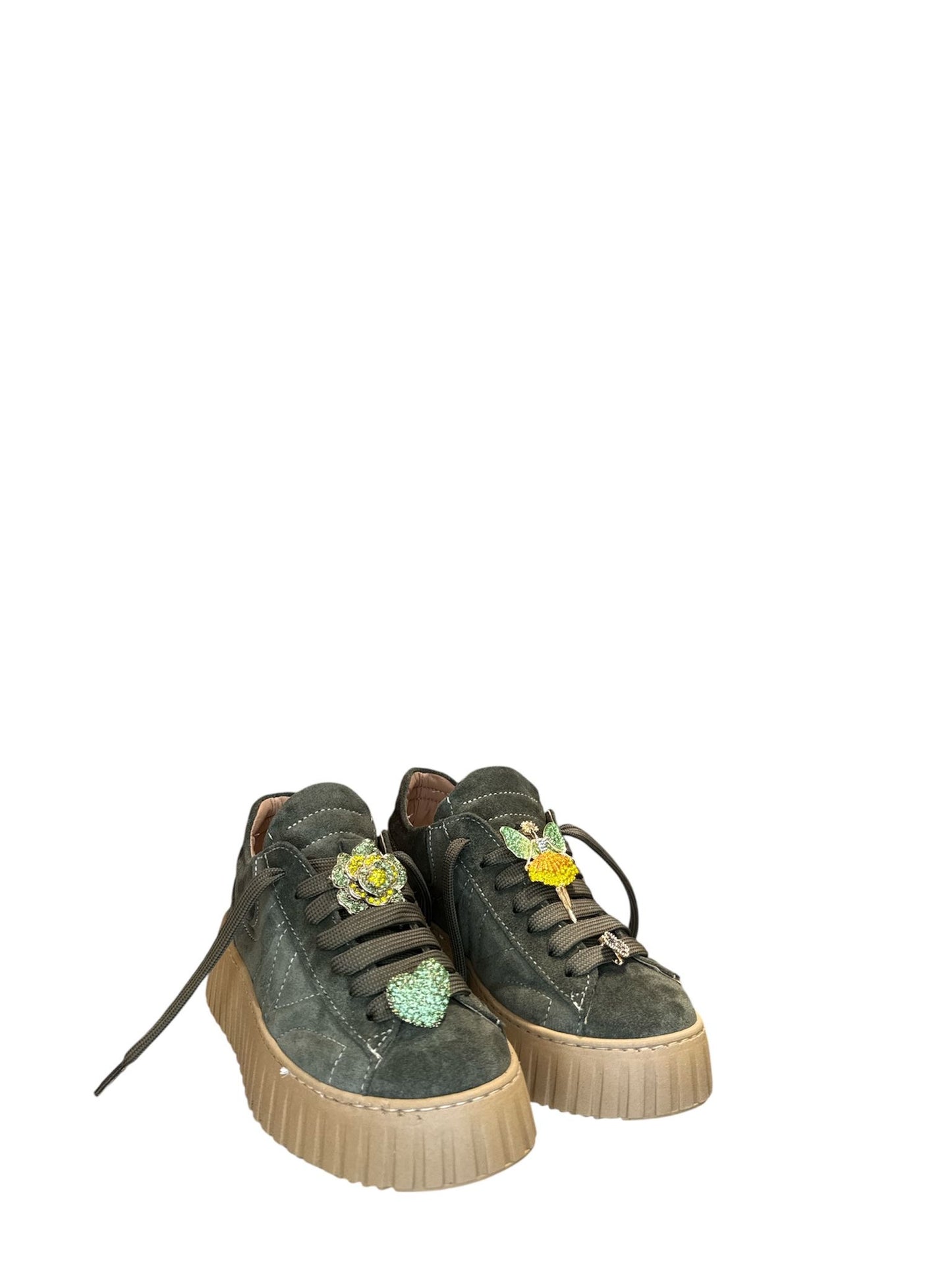 Sneakers onda con applicazione strass