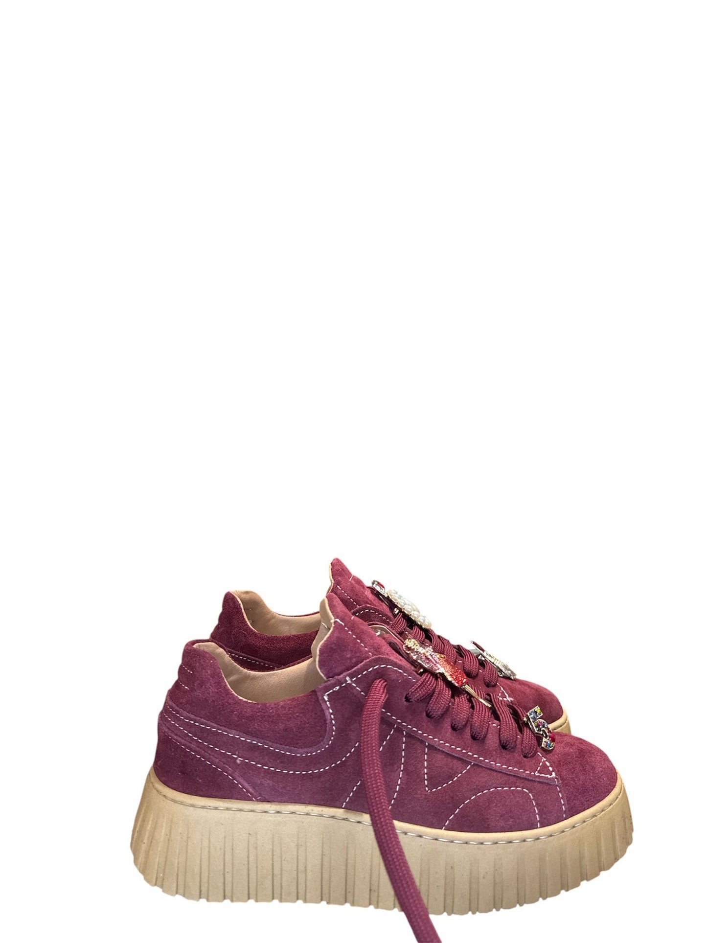 Sneakers onda con applicazione strass