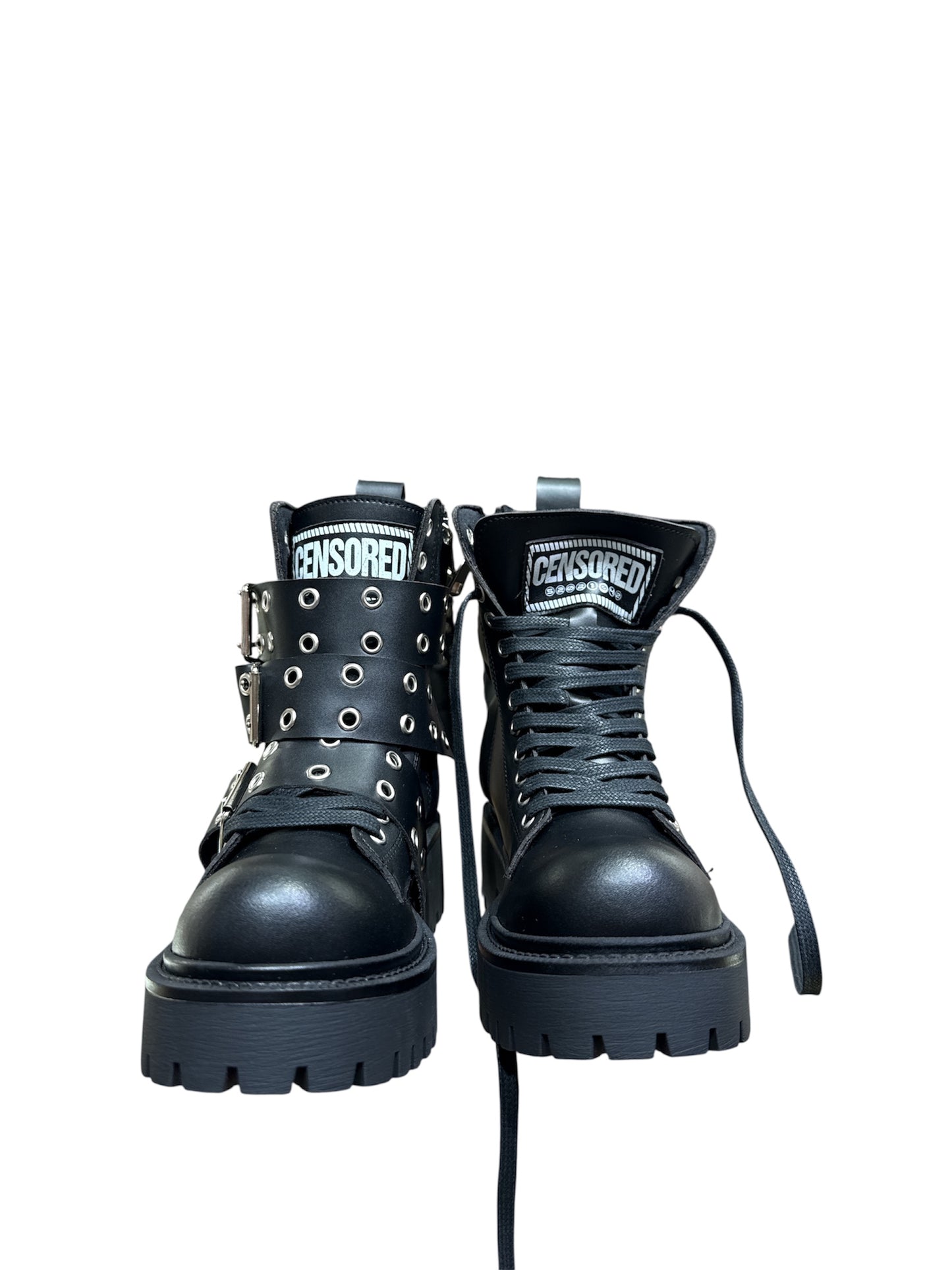 Anfibi Censored fibbie