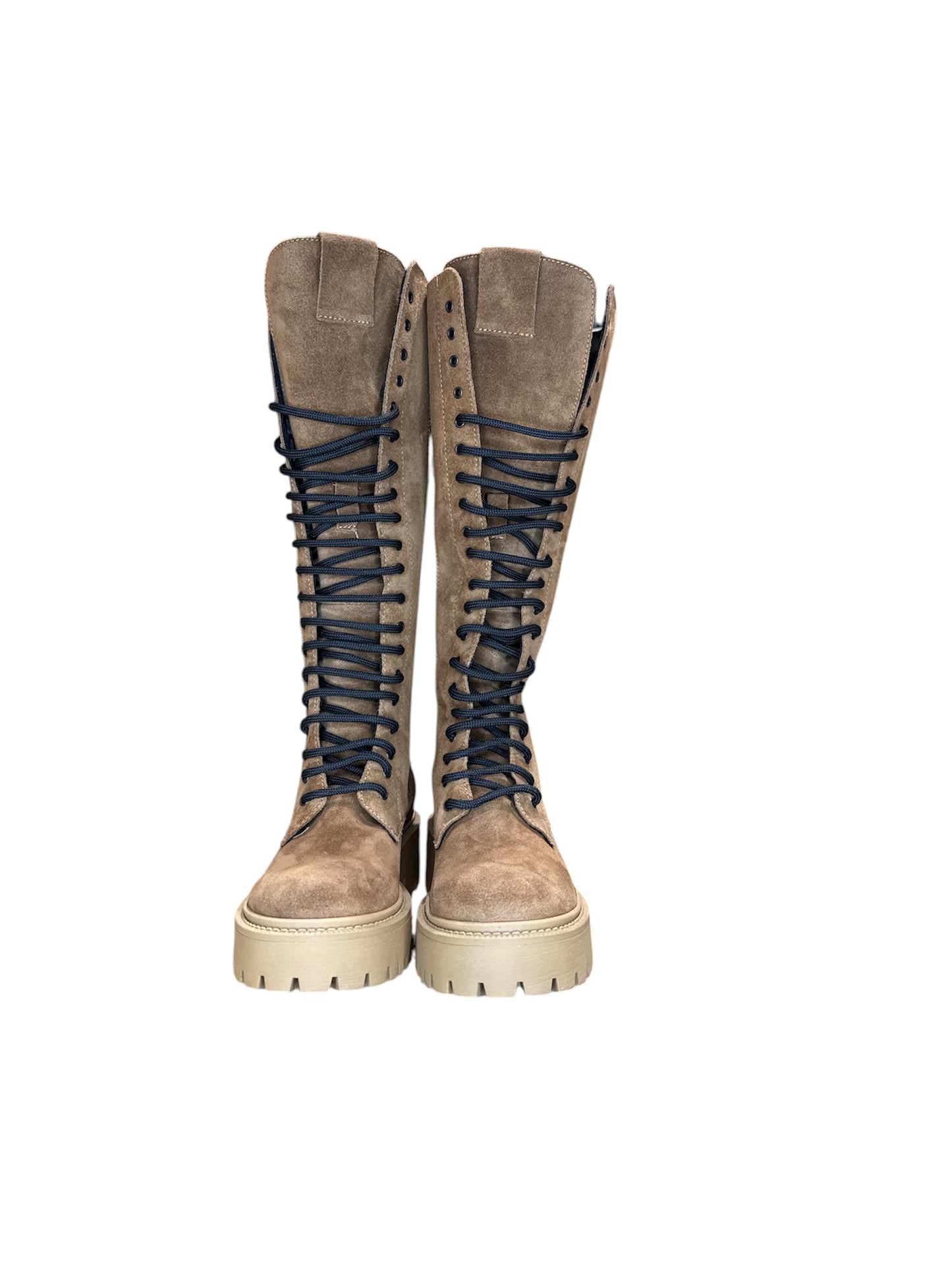 Stivali alti al ginocchio camoscio