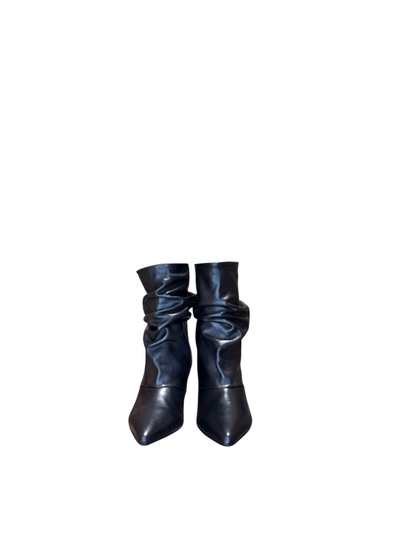 Stivaletti arricciati in nero