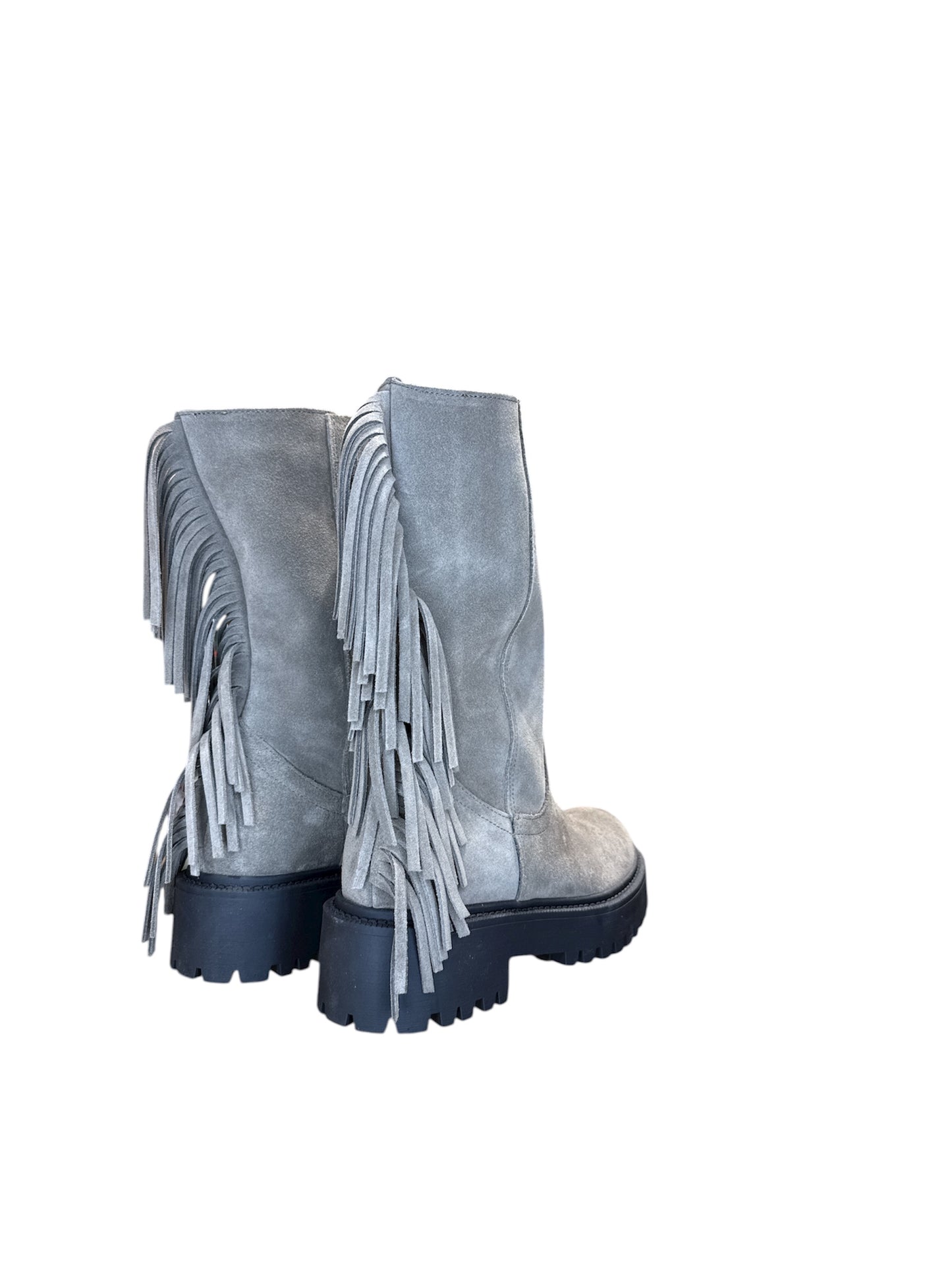 Anfibio frange in camoscio