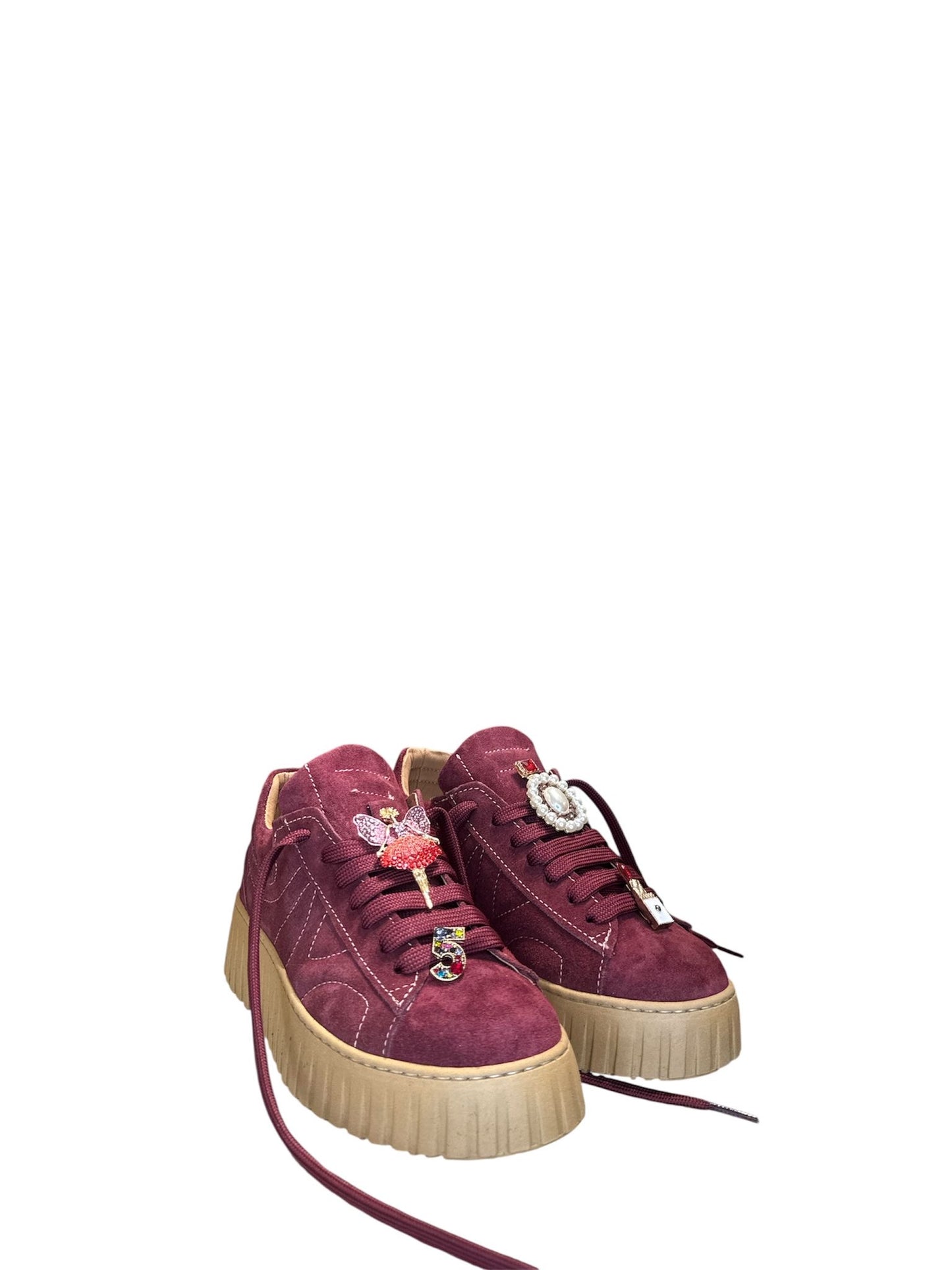 Sneakers onda con applicazione strass