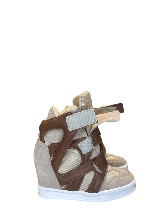 Sneakers strappi rialzo interno