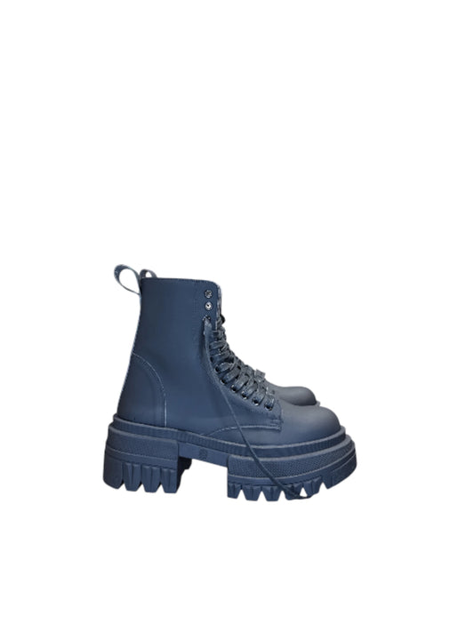 Anfibi Gioselin in pelle nero