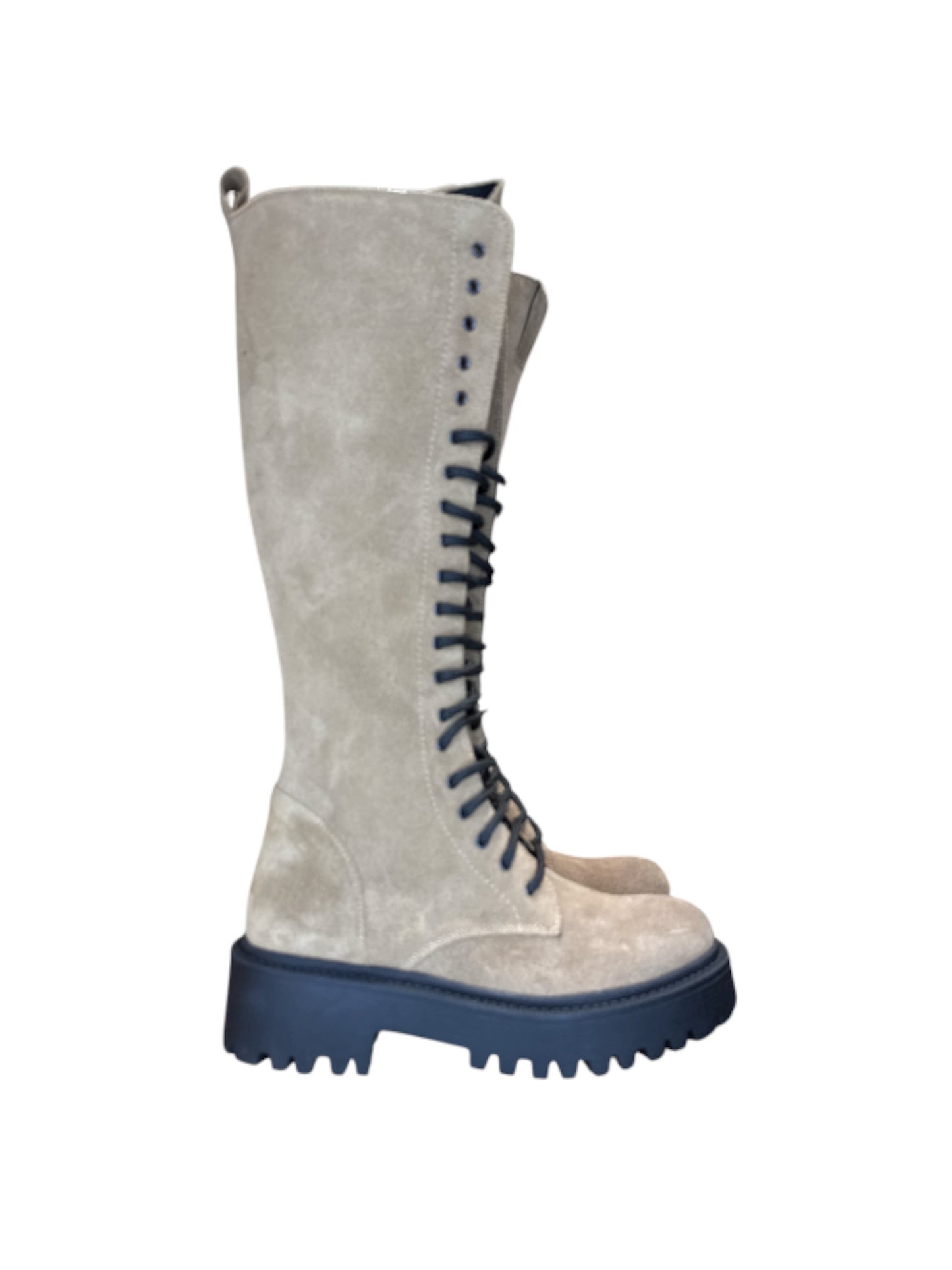 Stivali alti al ginocchio camoscio