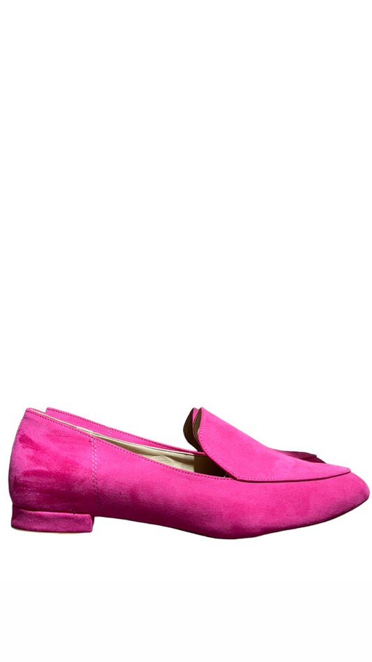 Mocassino fucsia camoscio