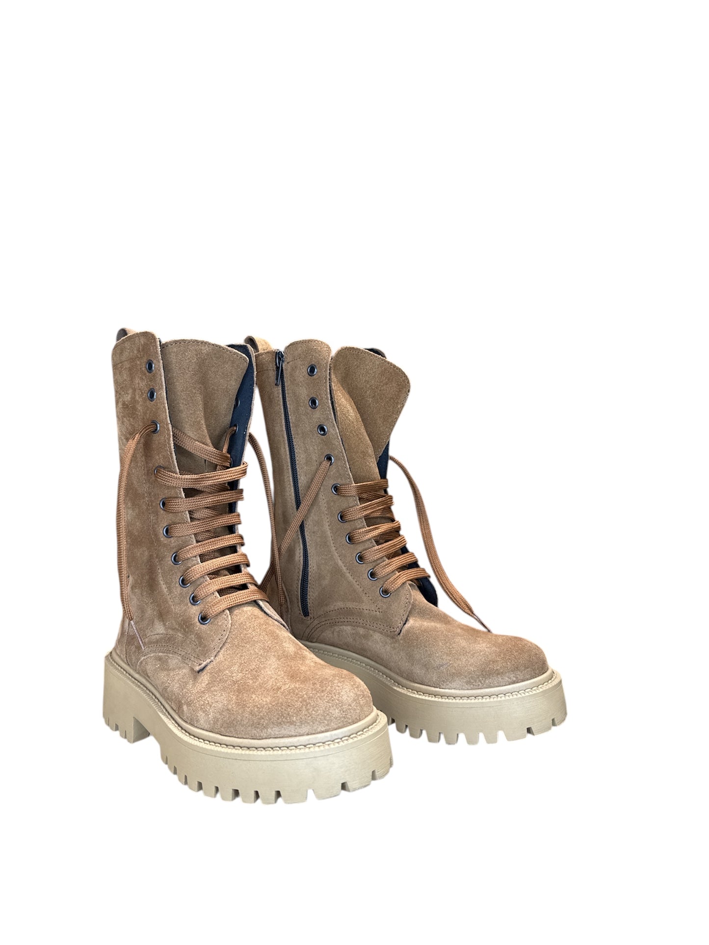 Stivali altezza media in camoscio