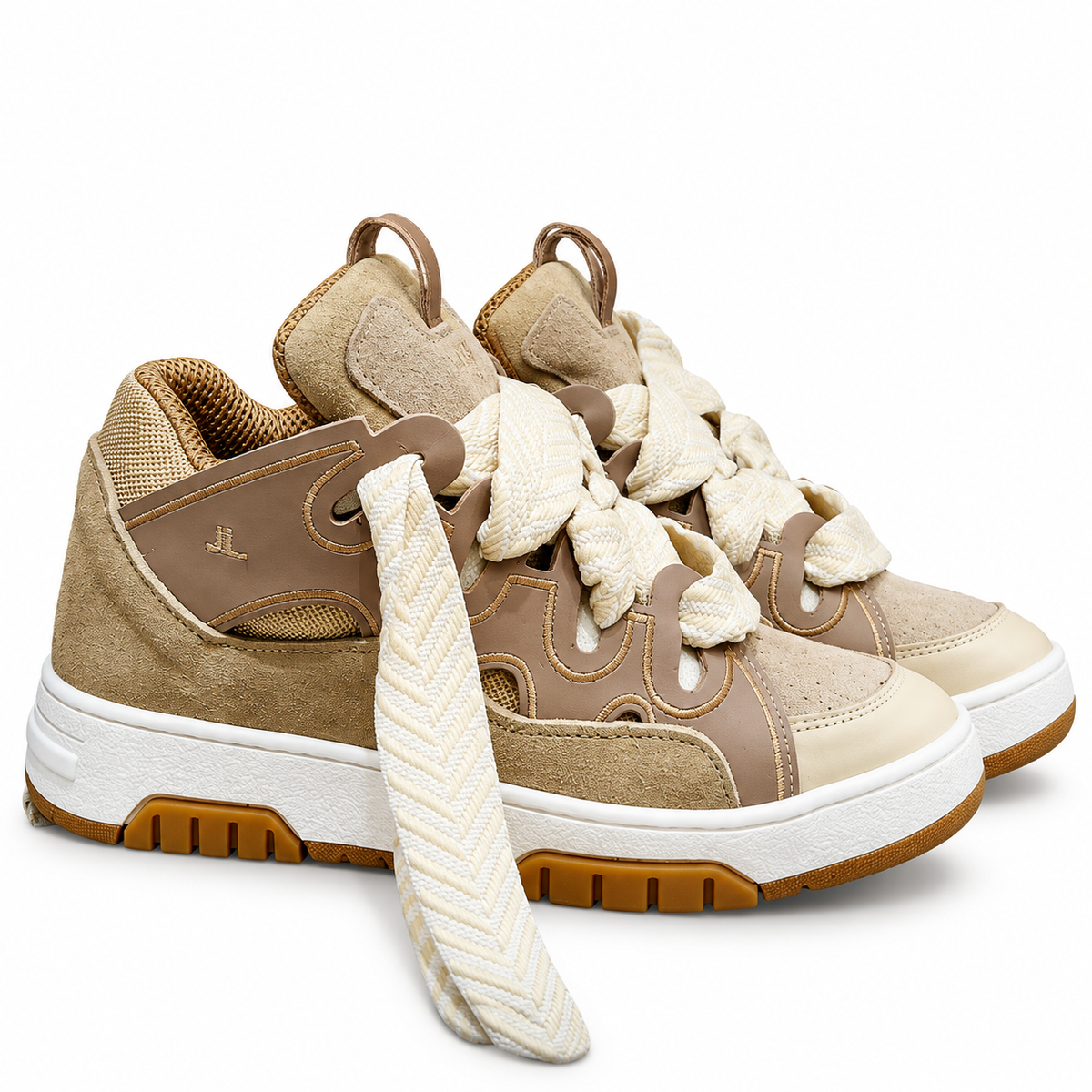 Jammers london lacci bianco / beige