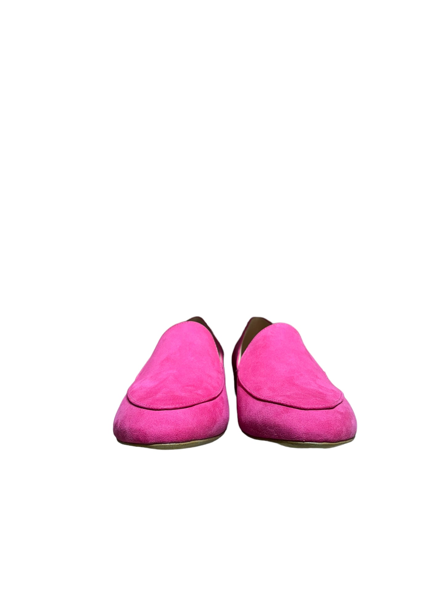 Mocassino fucsia camoscio