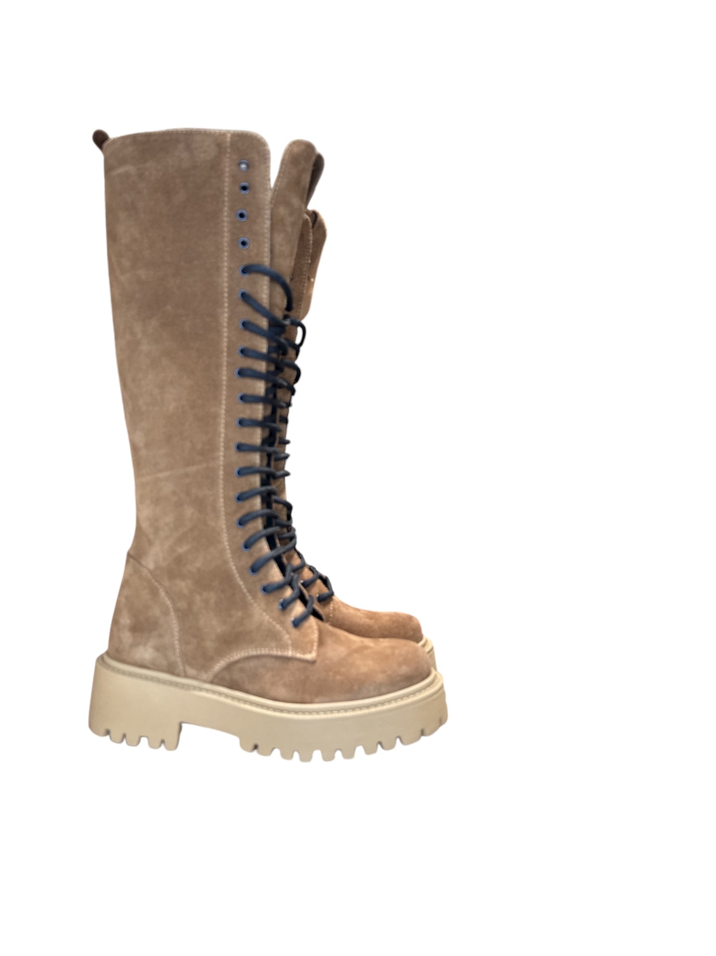 Stivali alti al ginocchio camoscio