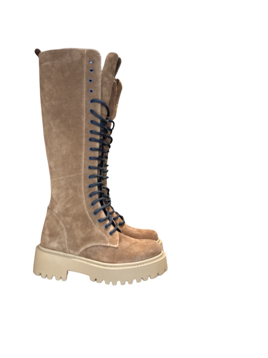 Stivali alti al ginocchio camoscio