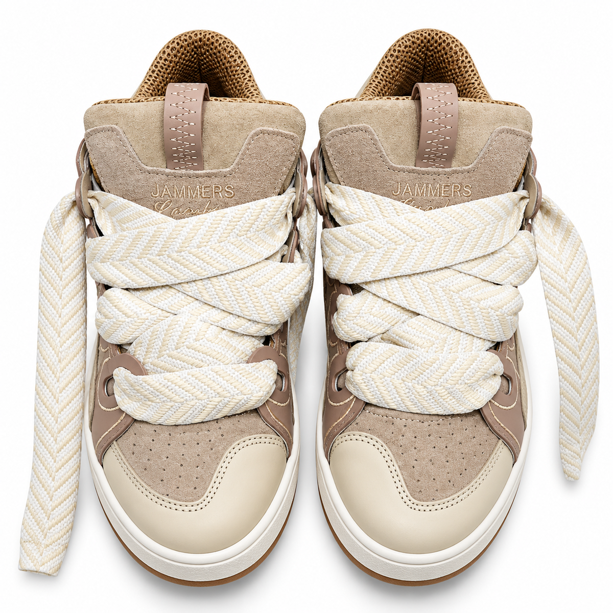 Jammers london lacci bianco / beige