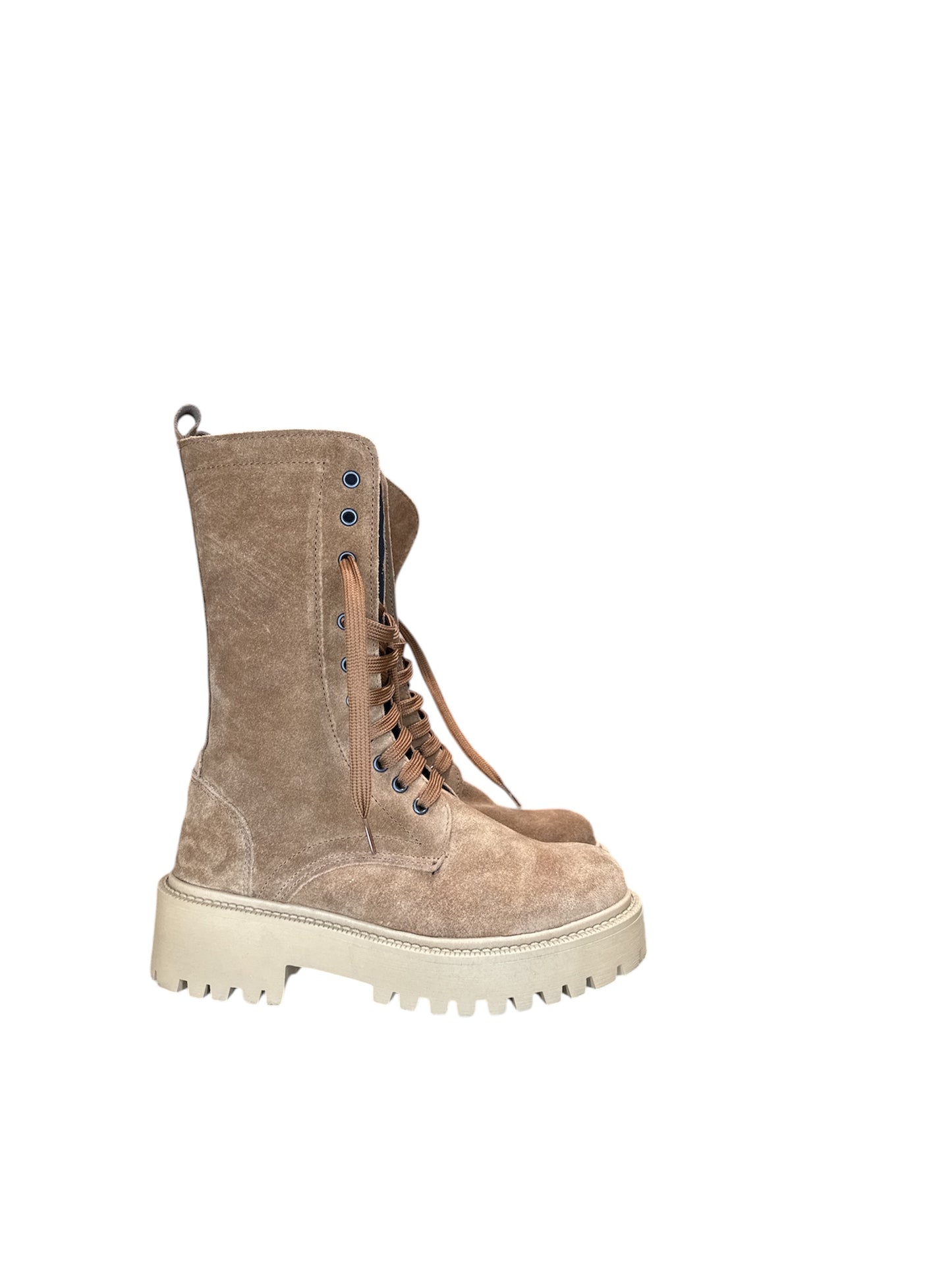 Stivali altezza media in camoscio