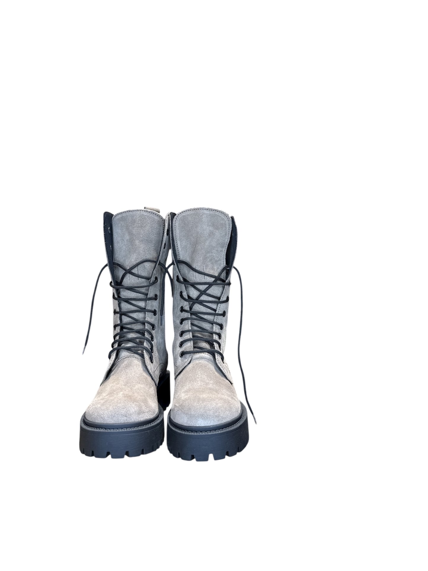 Stivali altezza media in camoscio