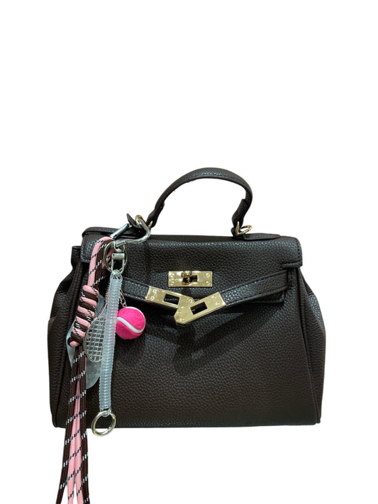 Borsa charm marrone