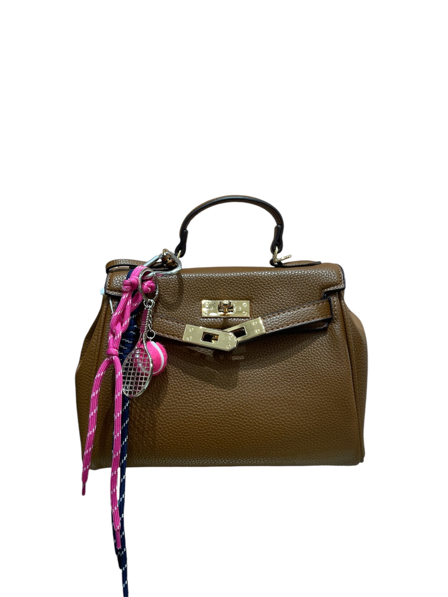 Borsa charm cuoio