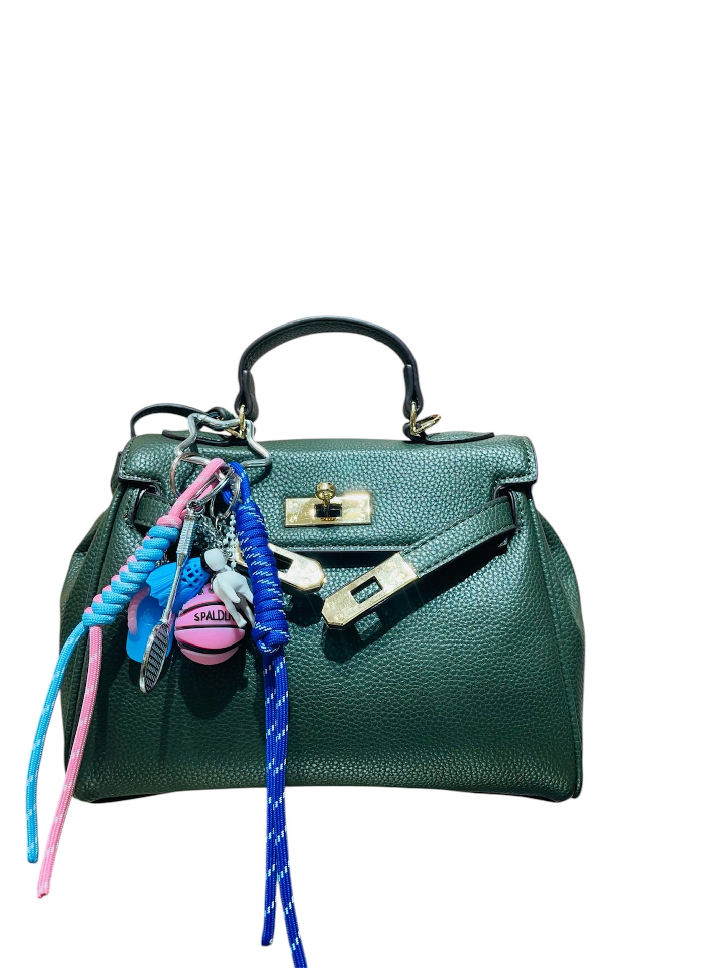 Borsa in verde con charm