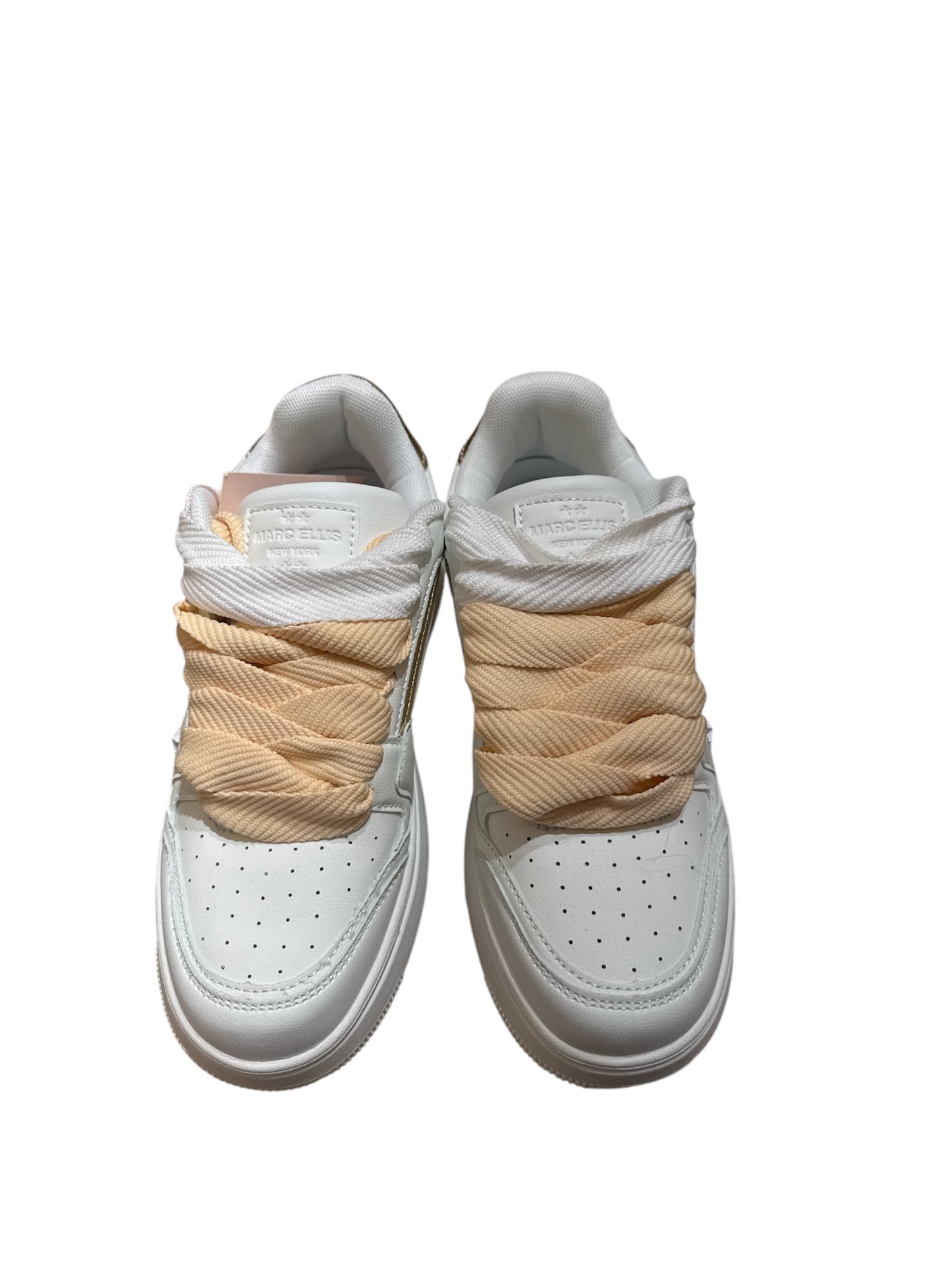 Sneakers Marc Ellis bianca oro