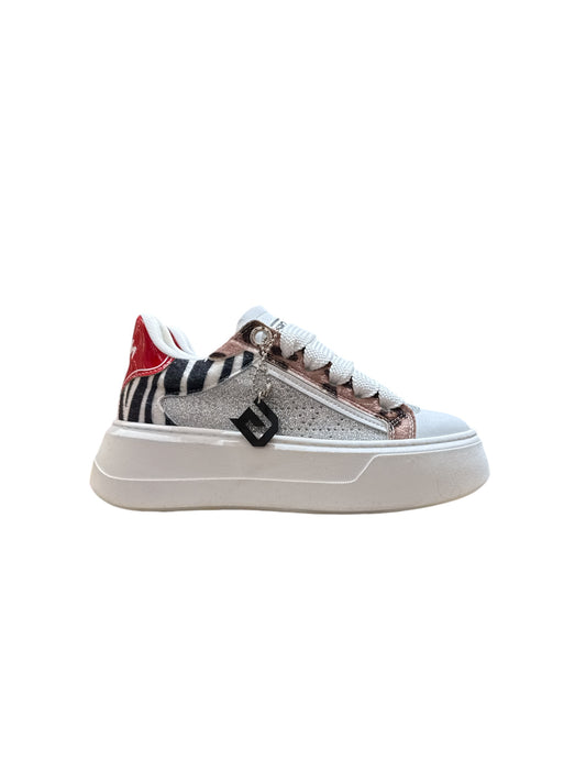 Sneakers Gioselin glitter argento